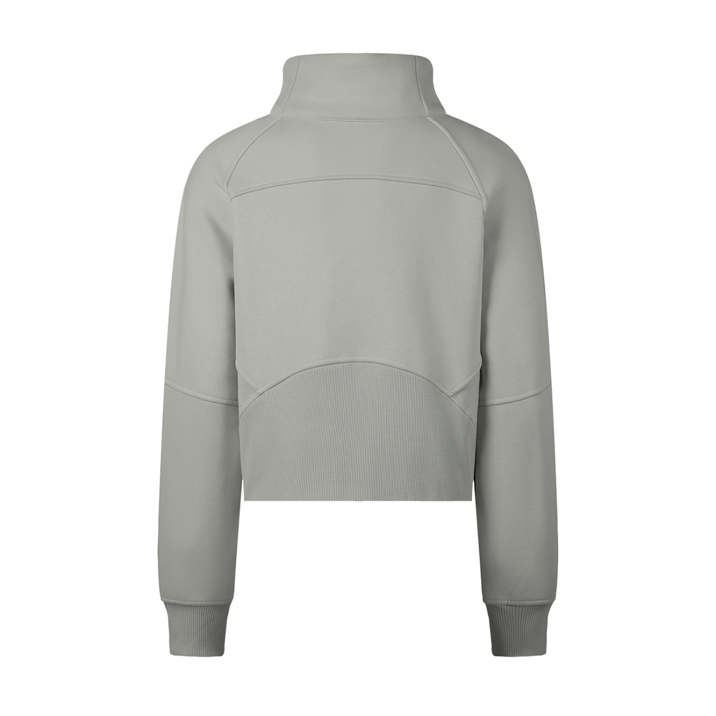 Women's Cropped Half-Zip Sweatshirt - SHARKY