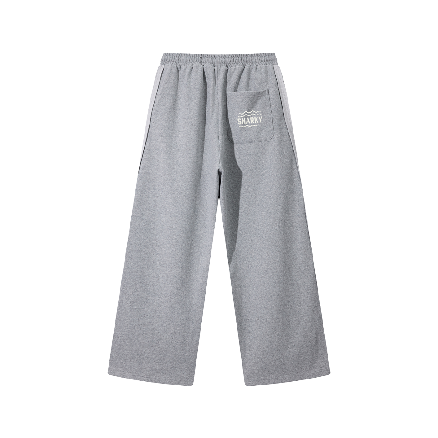 Contrast Tape Straight-Leg Sweatpants - SHARKY