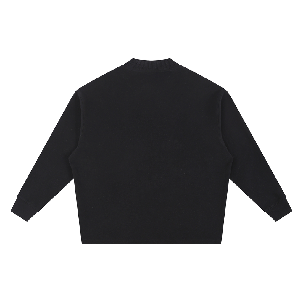 Knitted Round Neck Oversize Sweatshirt - SHARKY
