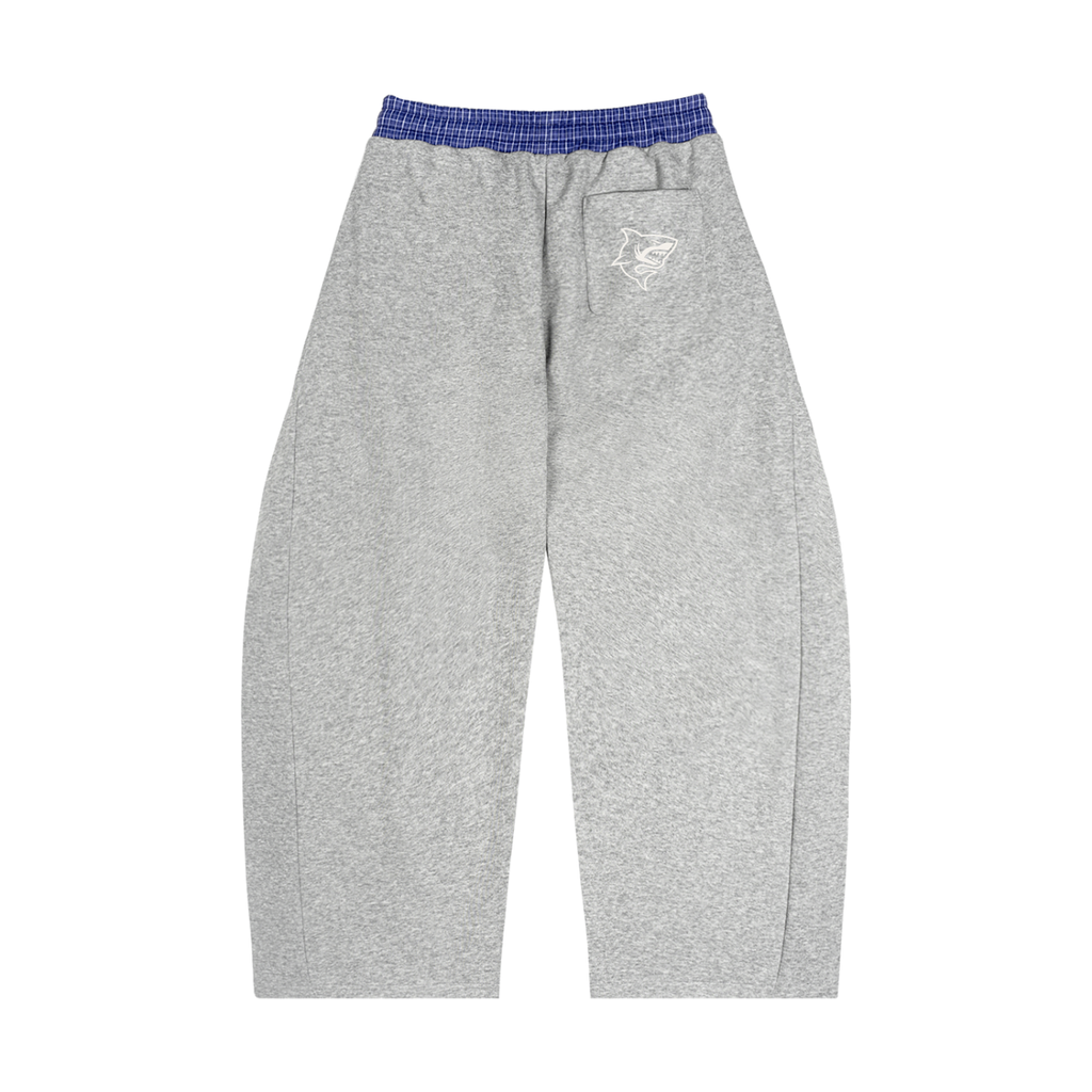 Plaid Waistband Barrel Sweatpants ODMPOD