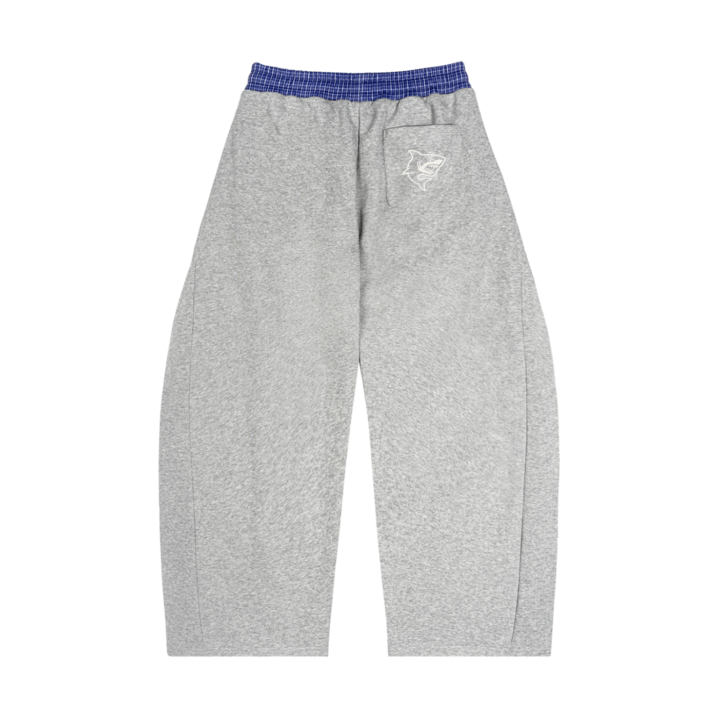Plaid Waistband Barrel Sweatpants ODMPOD