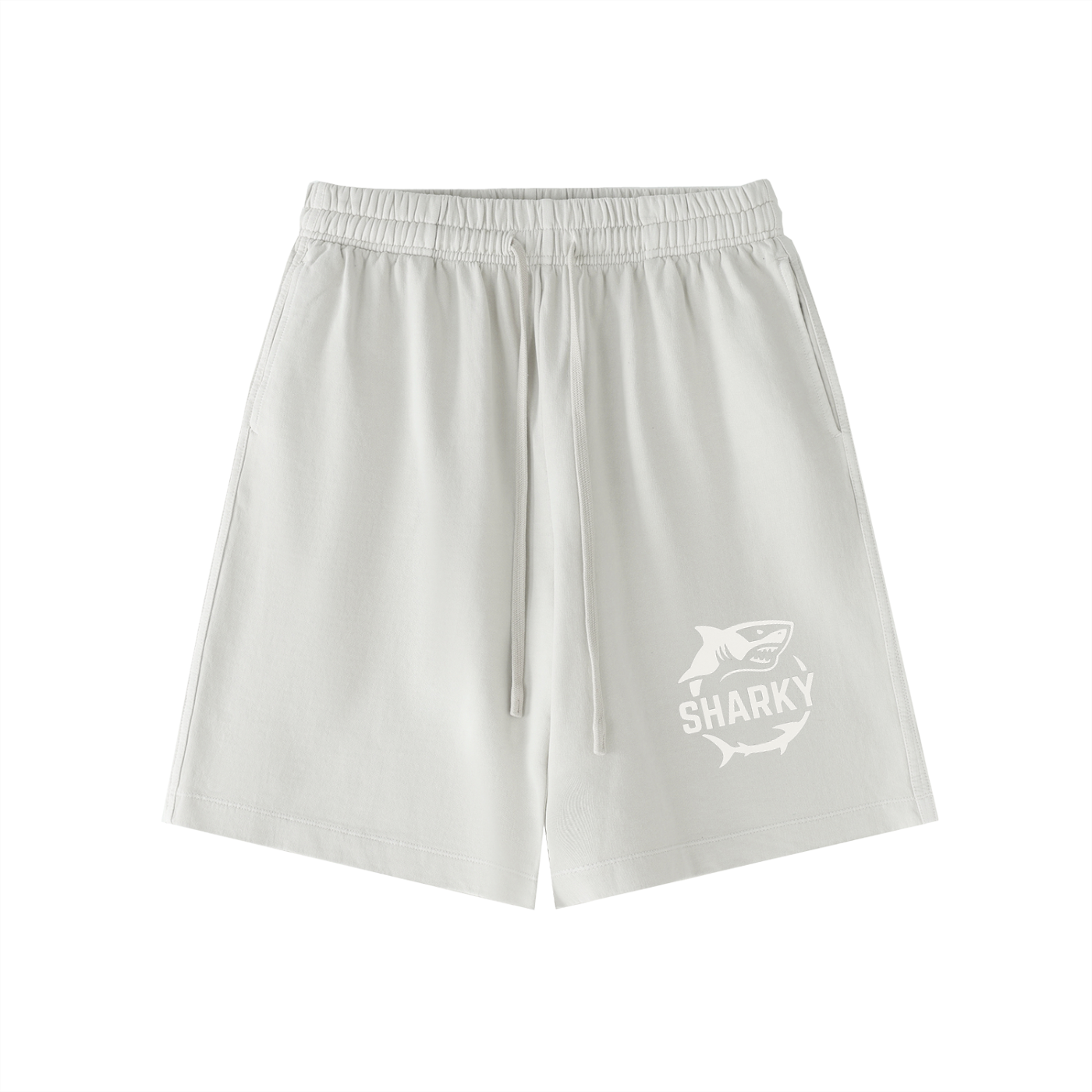 Vintage Wash Cotton Shorts - SHARKY