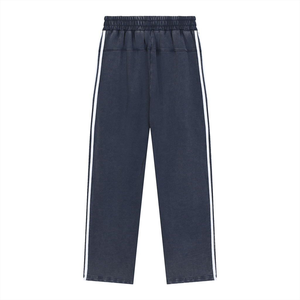 Snow Washed Contrast Tape Sweatpants - SHARKY