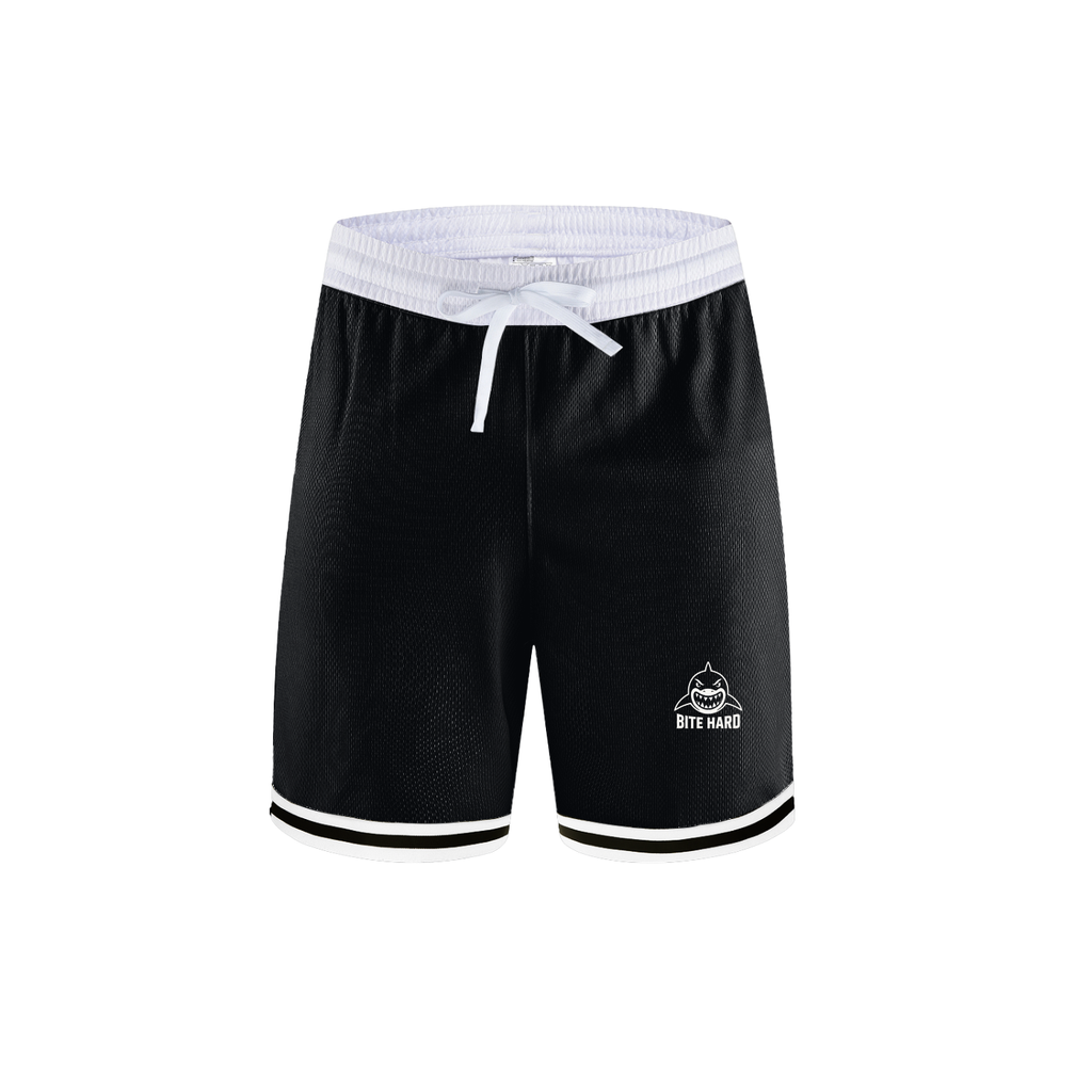 Classic Stripe Trim Basketball Shorts - SHARKY