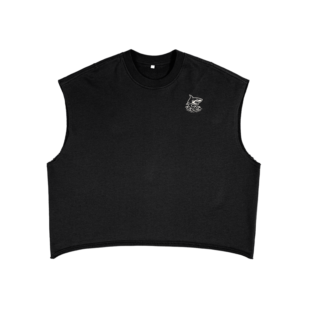 French Terry Boxy Tank Top - SHARKY