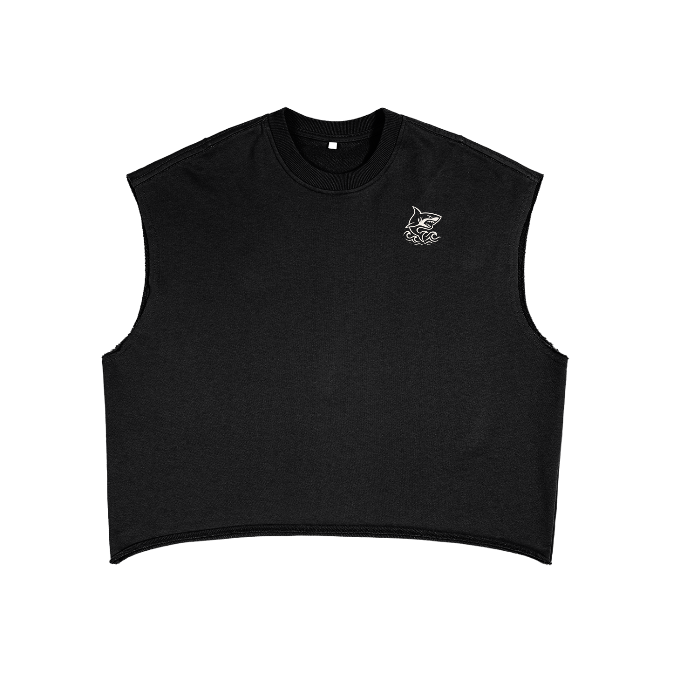 French Terry Boxy Tank Top - SHARKY