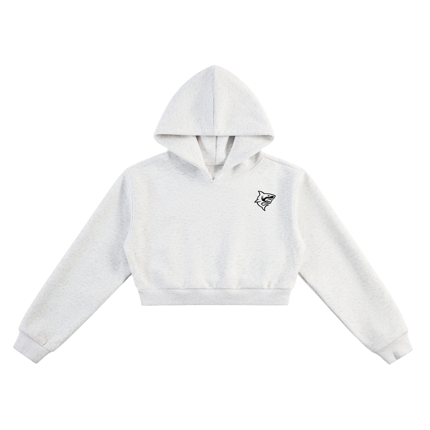 Women's Essential Cropped Hoodie - SHARKY
