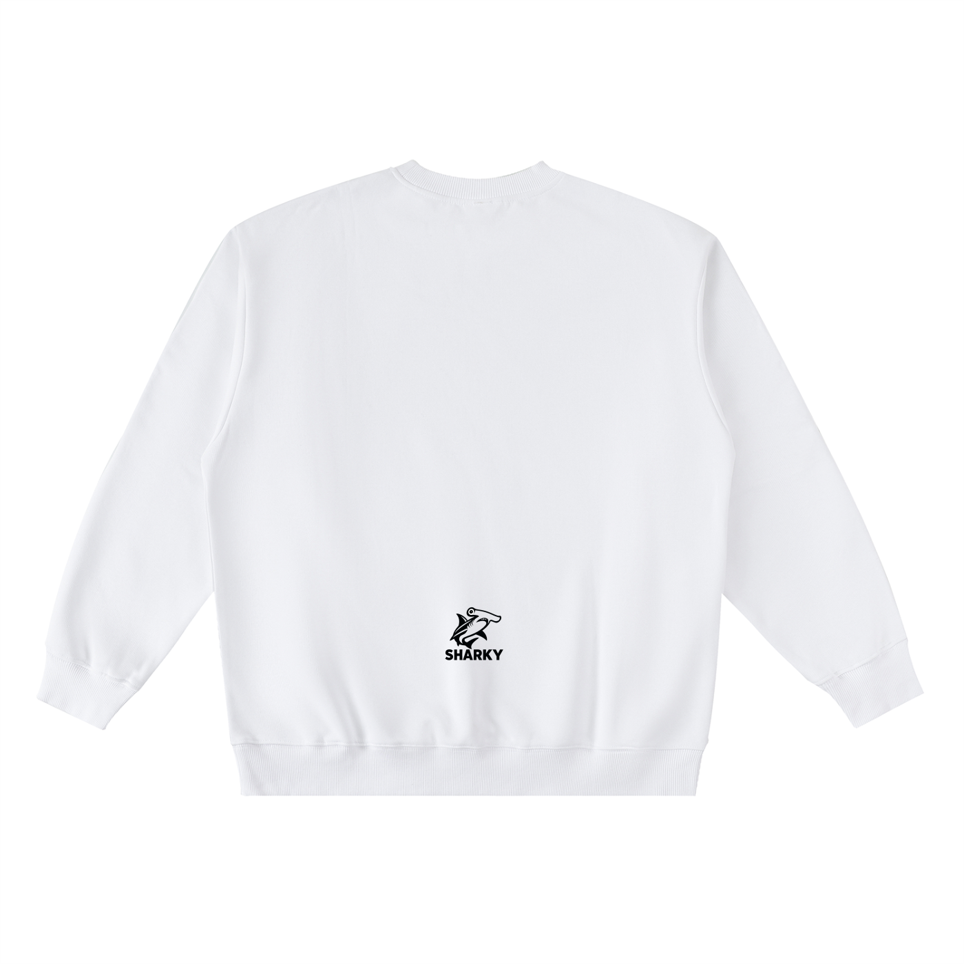 Oversized Crewneck Taped Sweatshirt - SHARKY