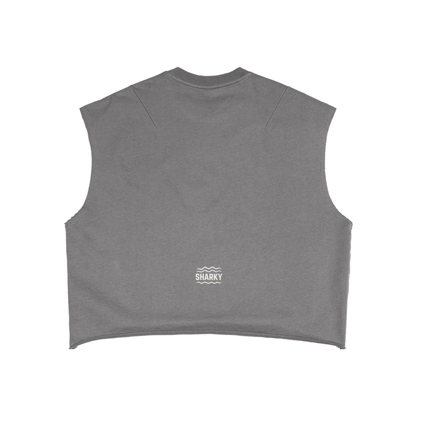 French Terry Boxy Tank Top - SHARKY