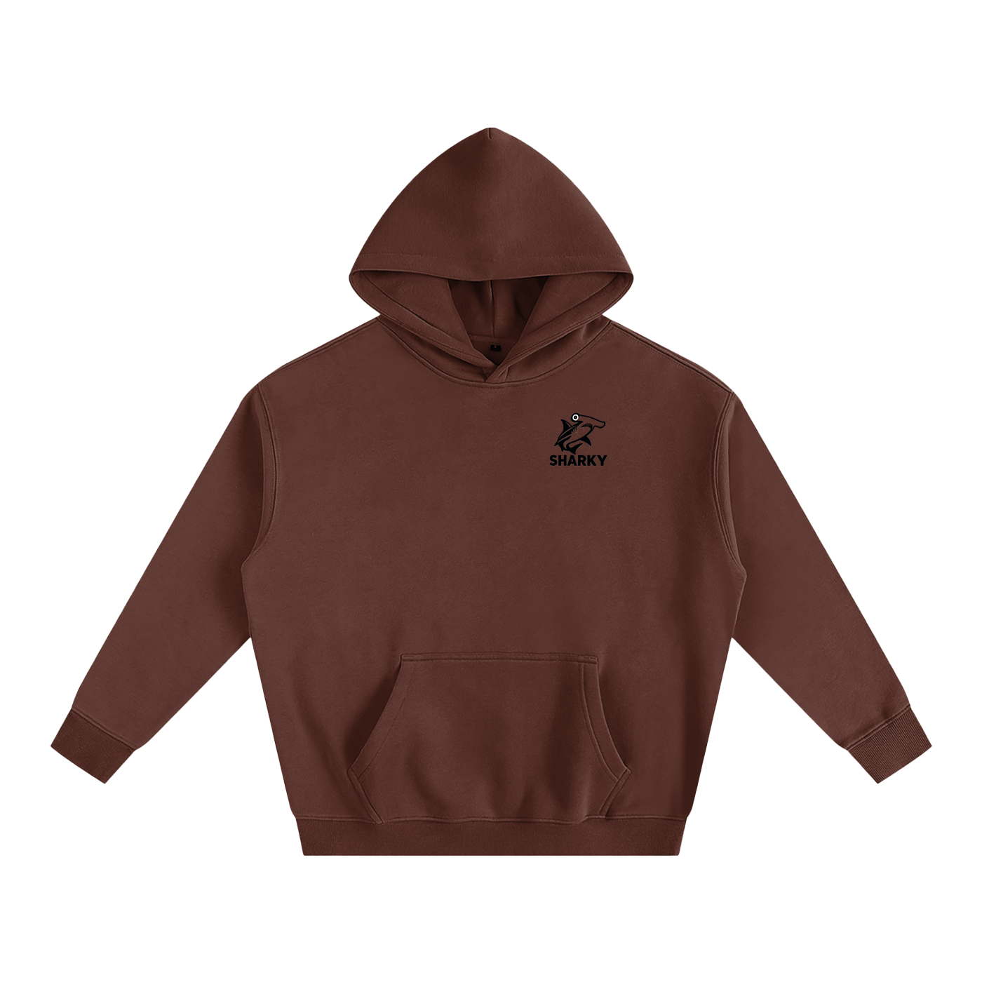 Oversize Fleeced Hoodie - SHARKY