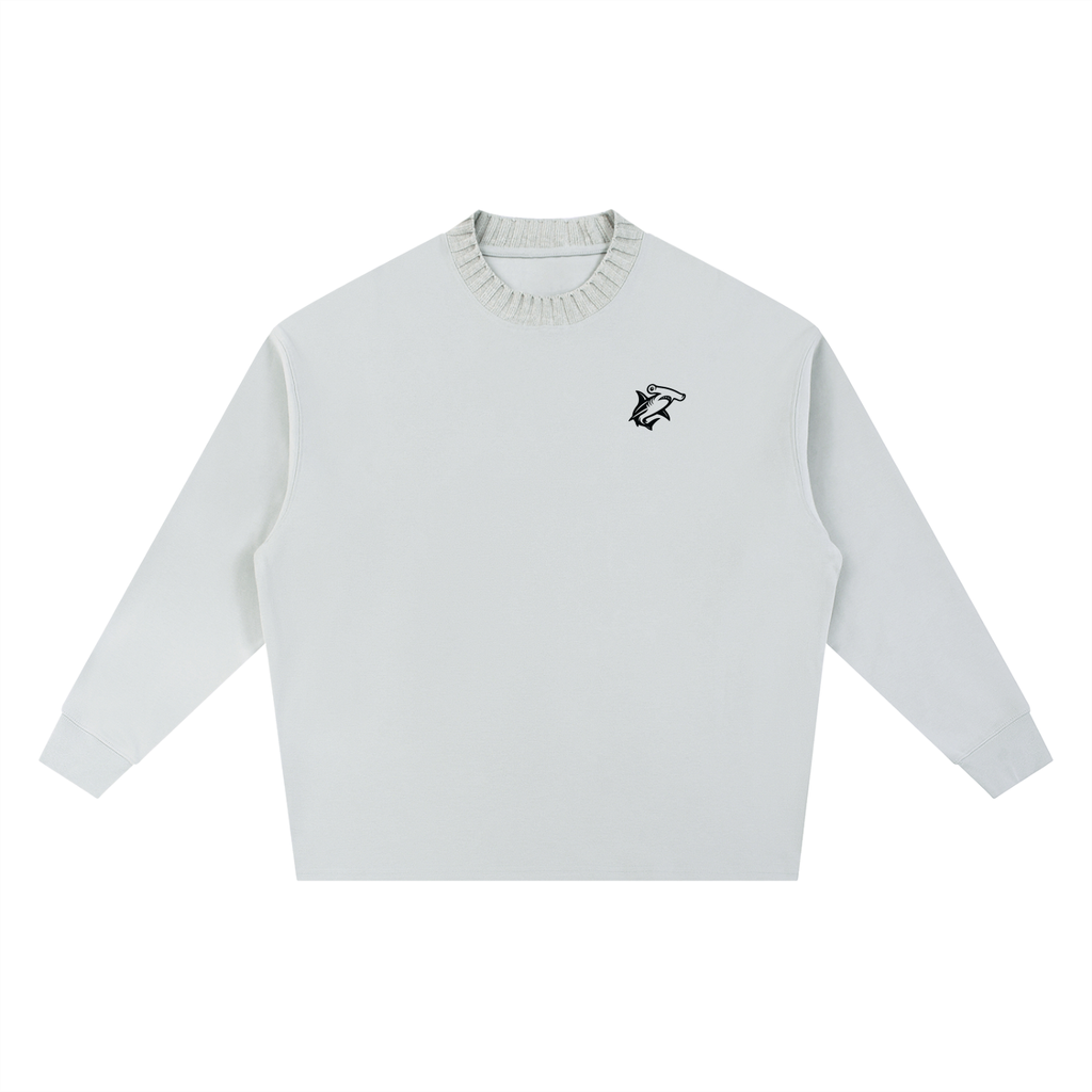 Knitted Round Neck Oversize Sweatshirt - SHARKY