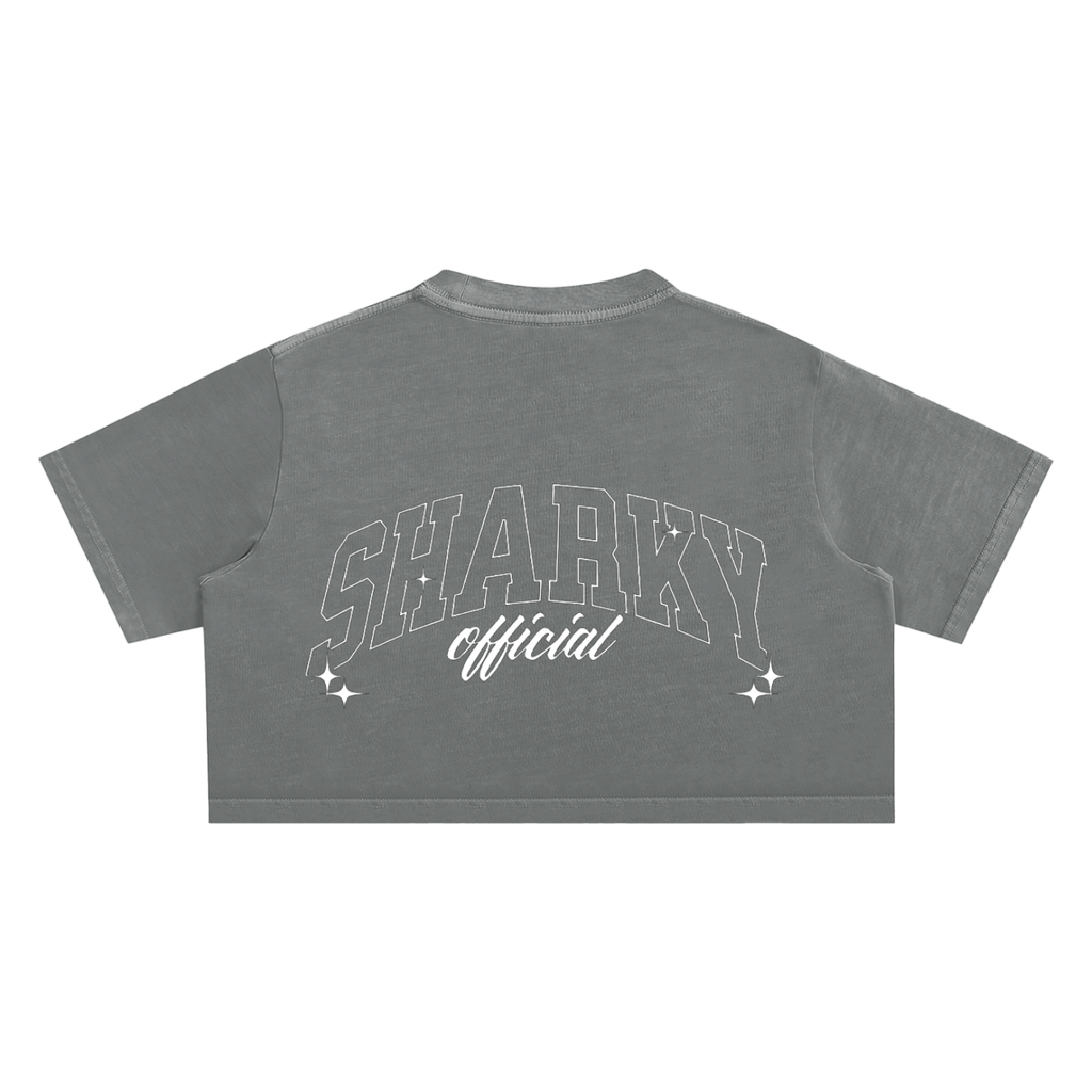 women Snow Washed Crop Top ODMPOD