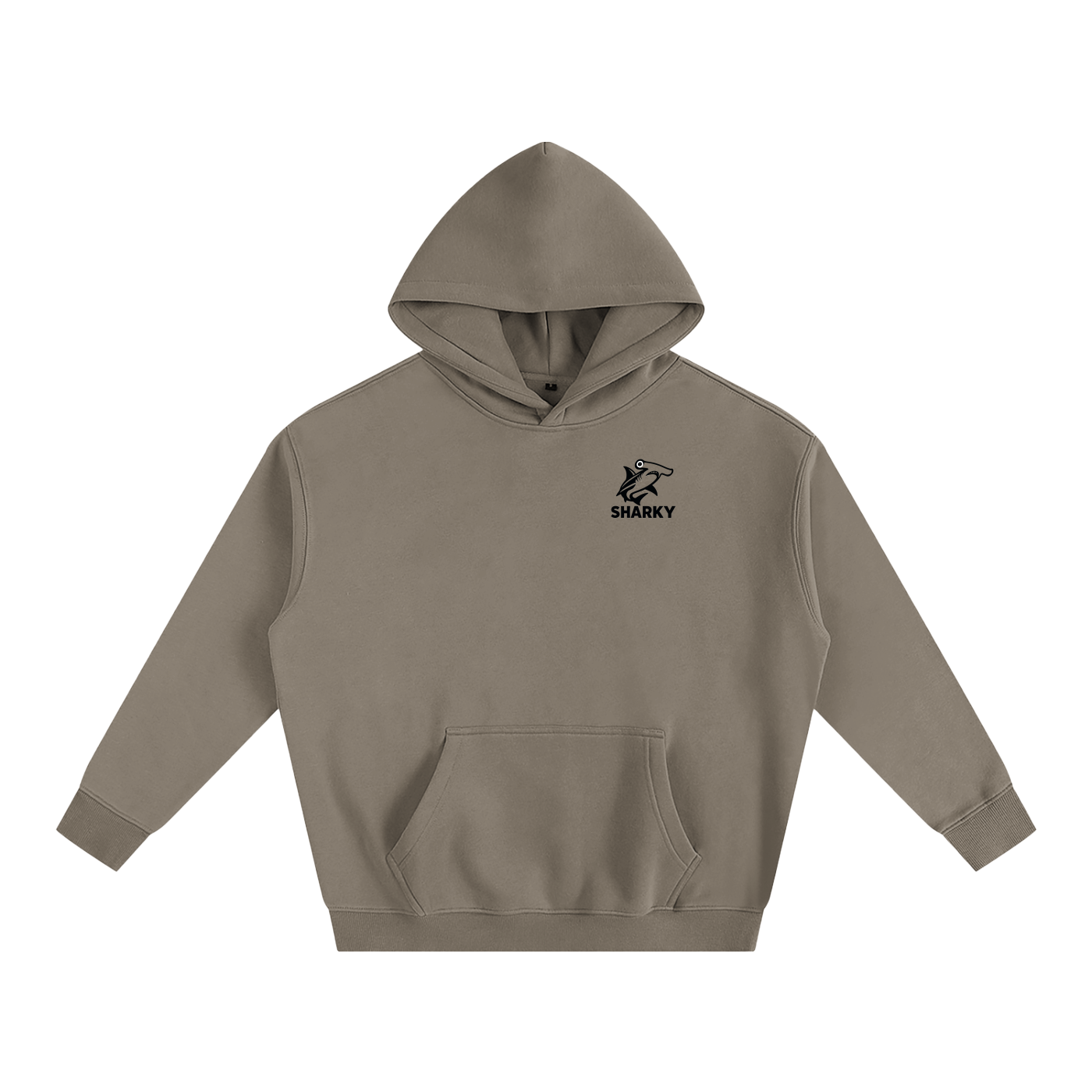 Oversize Fleeced Hoodie - SHARKY