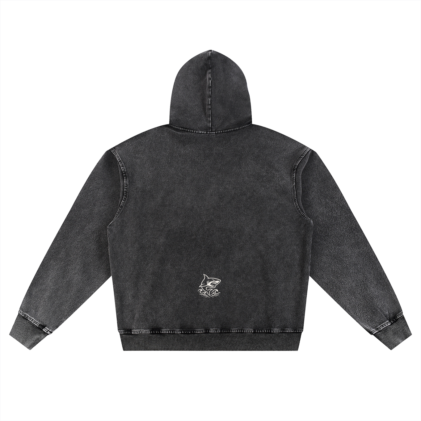 Snow Wash Oversized Hoodie - SHARKY