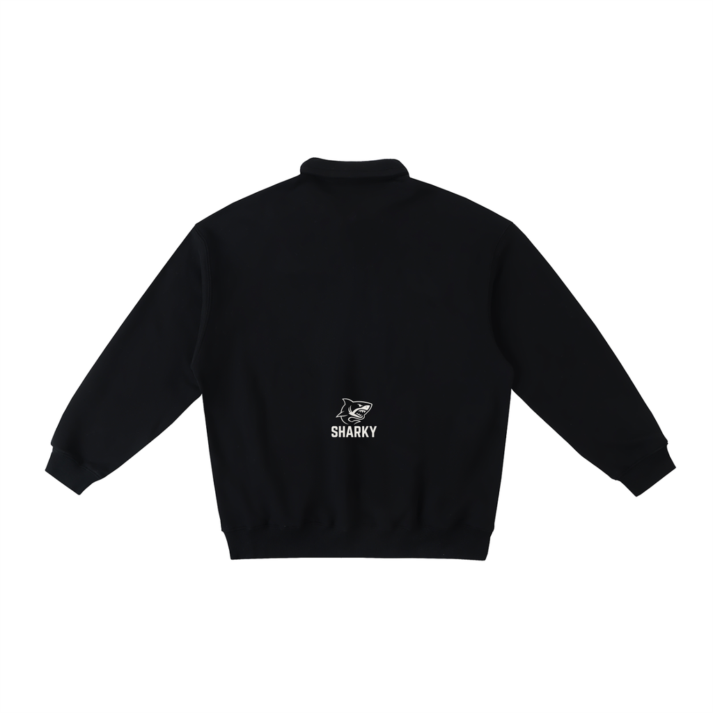 Heavyweight Polo-Collar Sweatshirt - SHARKY