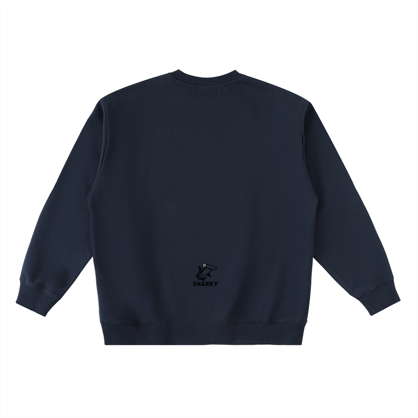 Oversized Crewneck Taped Sweatshirt - SHARKY