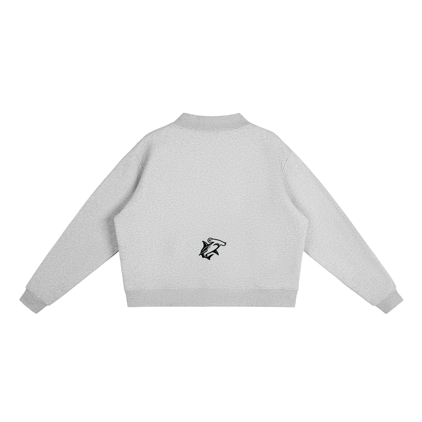 Essential Fleece Mid-Neck Crew Sweatshirt - SHARKY