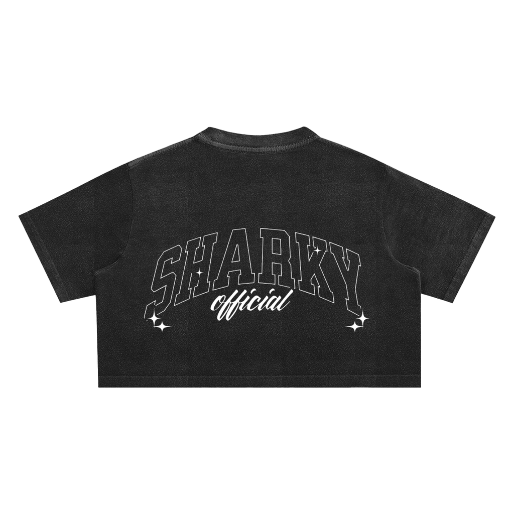 women Snow Washed Crop Top ODMPOD