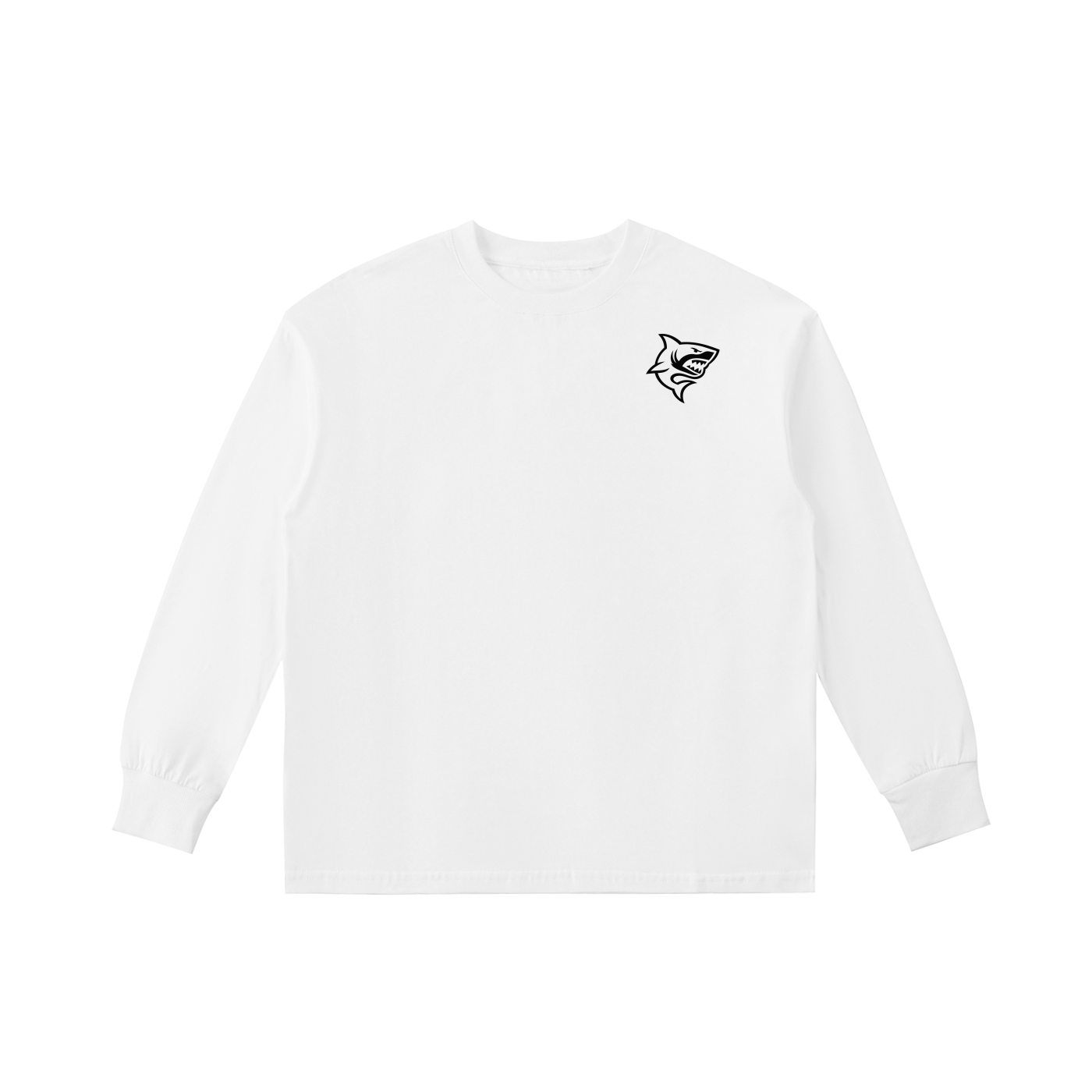 Kids' Quick-Dry Cotton Long-Sleeve Tee - SHARKY