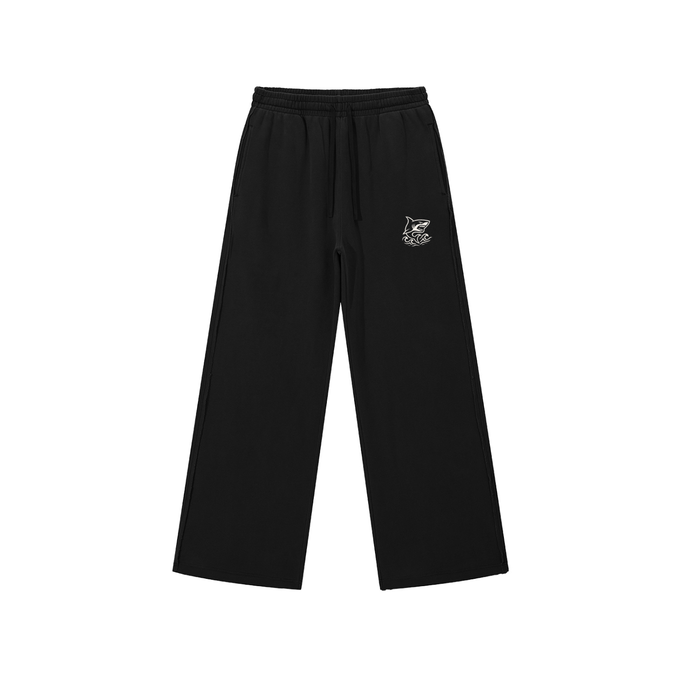 Snow Washed Raw Edge Sweatpants - SHARKY