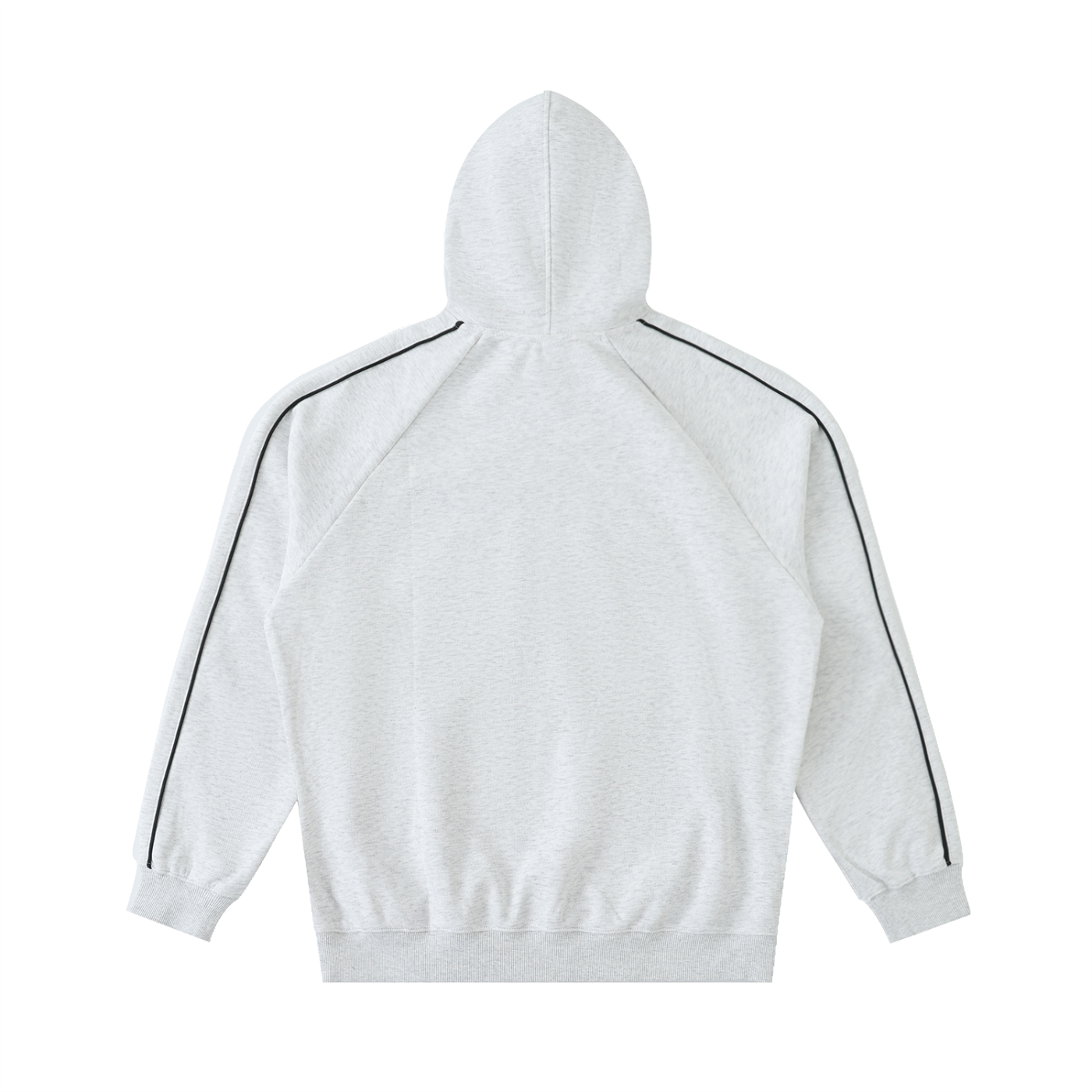 Contrast Piping Raglan Hoodie - SHARKY