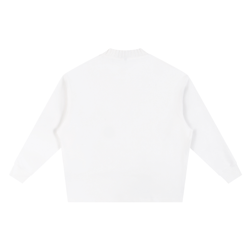 Knitted Round Neck Oversize Sweatshirt - SHARKY