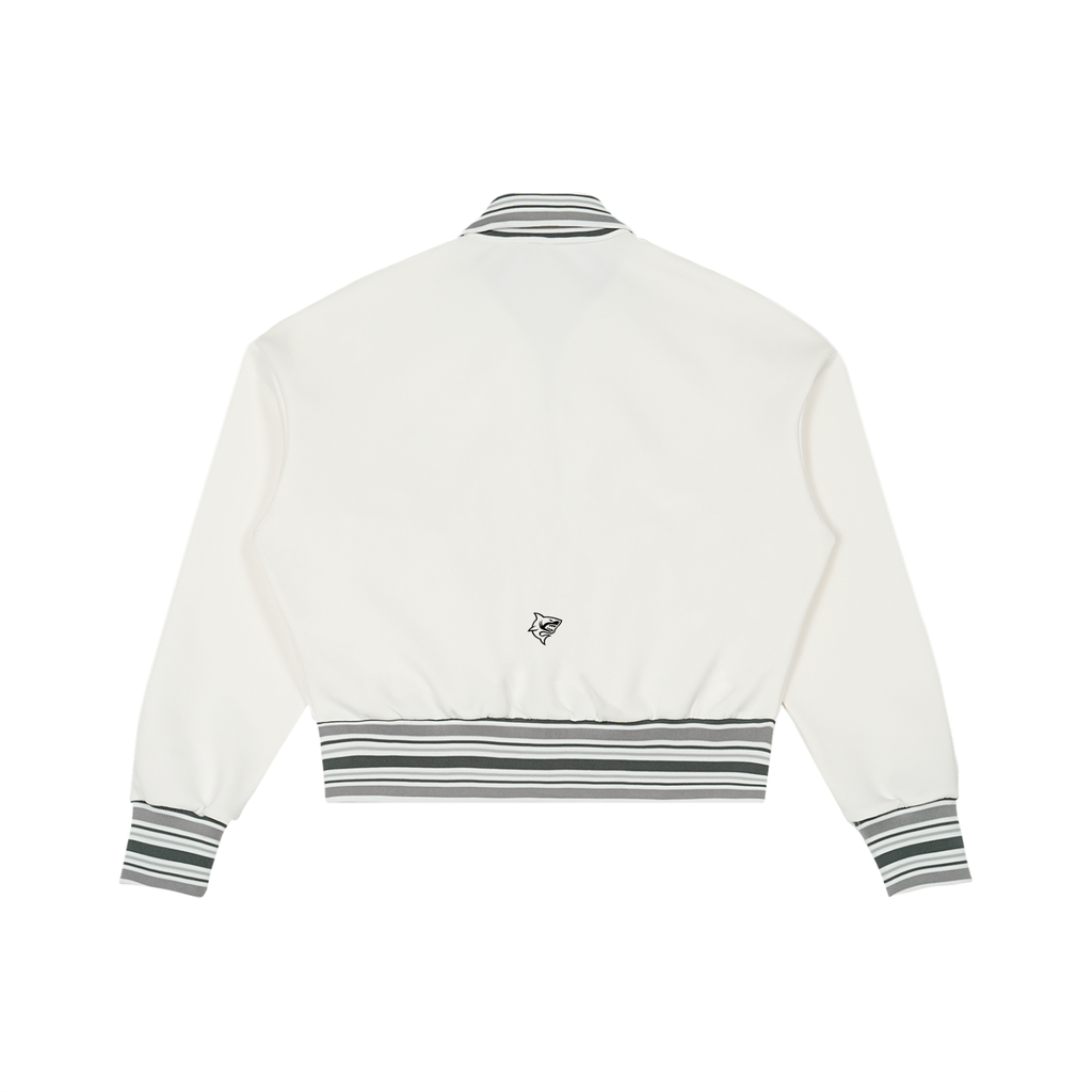 Striped Rib Collar Zip Jacket ODMPOD