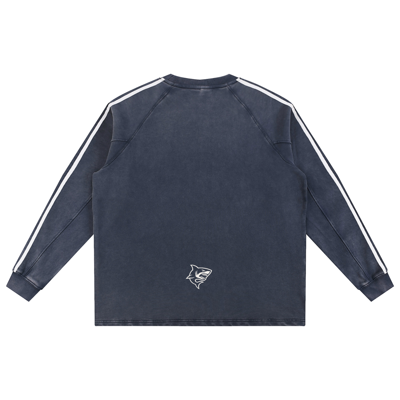 Snow Washed Contrast Tape Sweatshirt - SHARKY