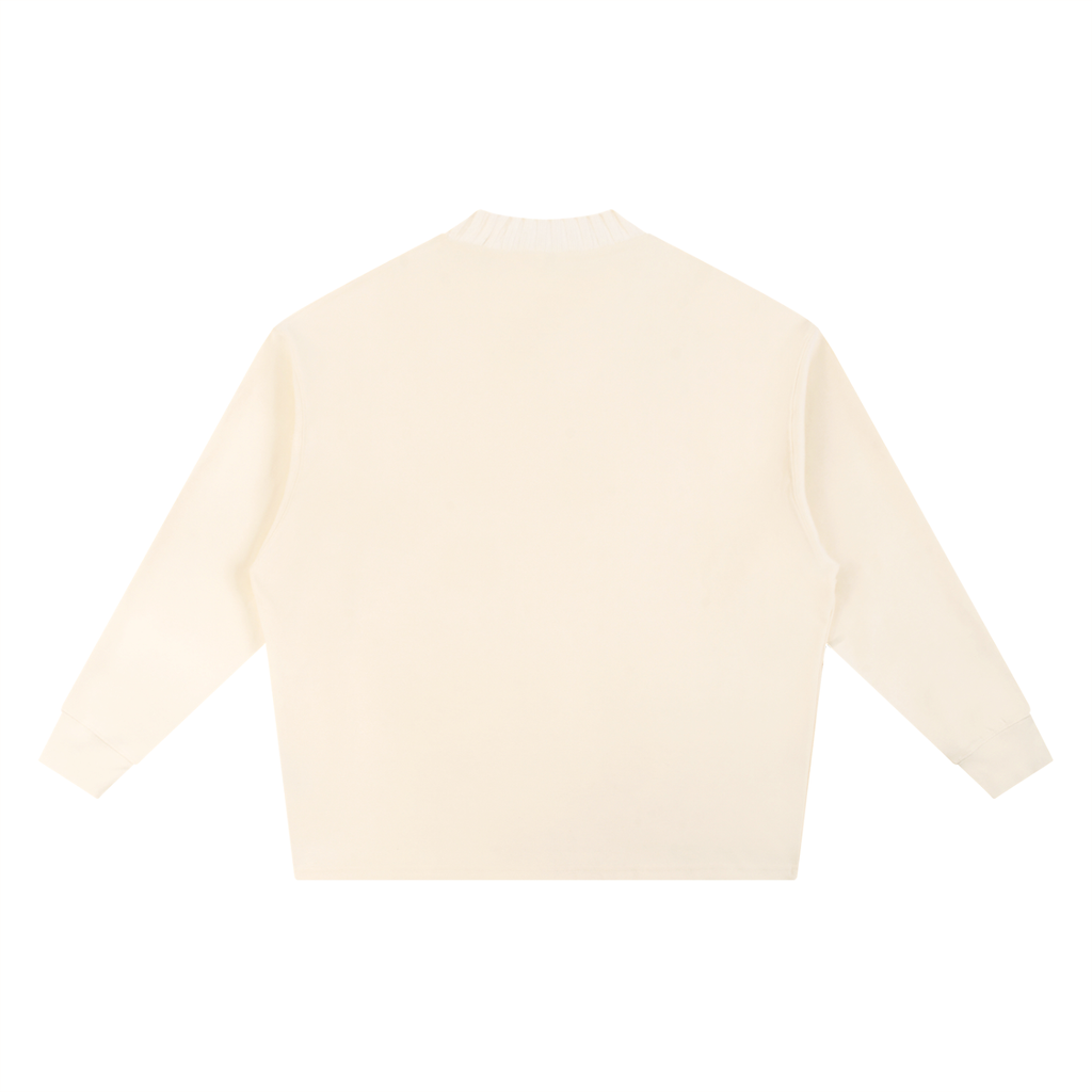 Knitted Round Neck Oversize Sweatshirt - SHARKY