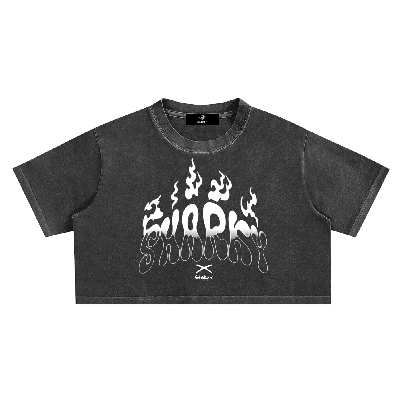 women Snow Washed Crop Top ODMPOD