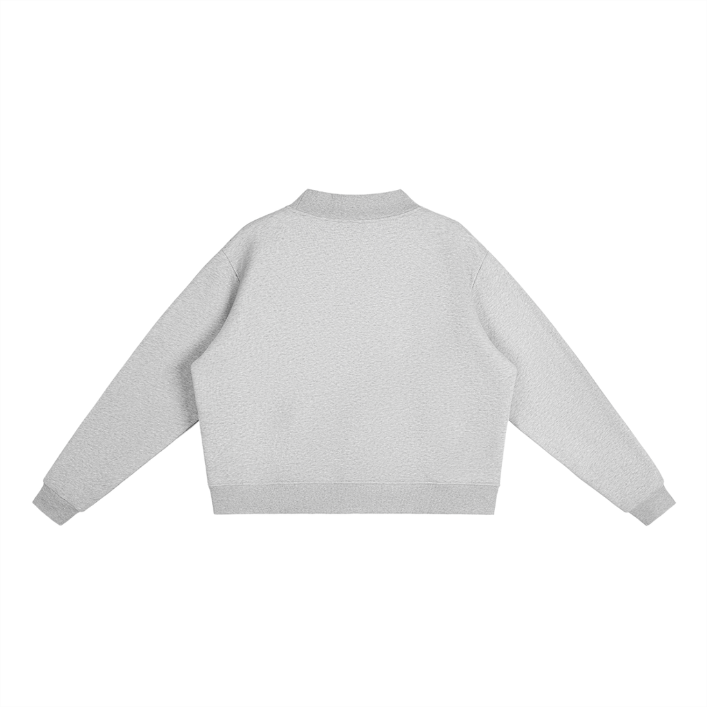 Essential Fleece Mid-Neck Crew Sweatshirt - SHARKY