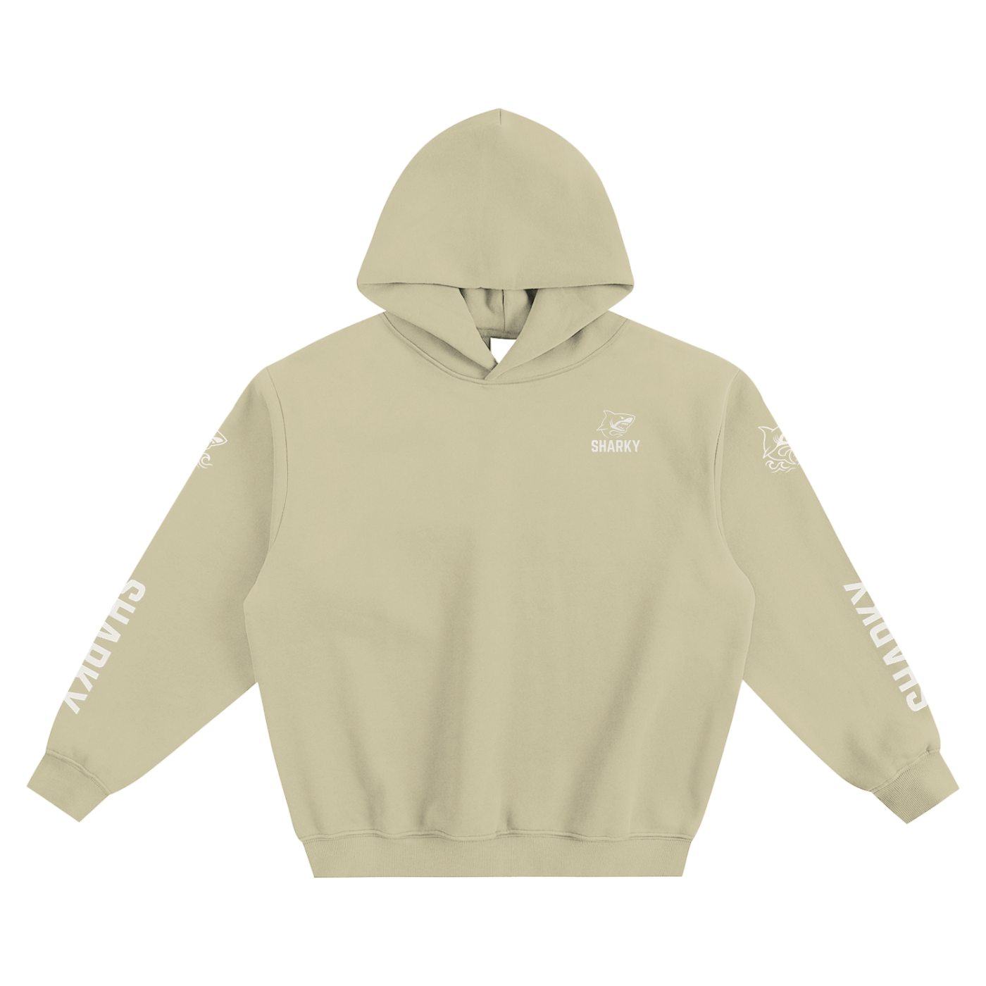 Fleeced Boxy Hoodie - SHARKY