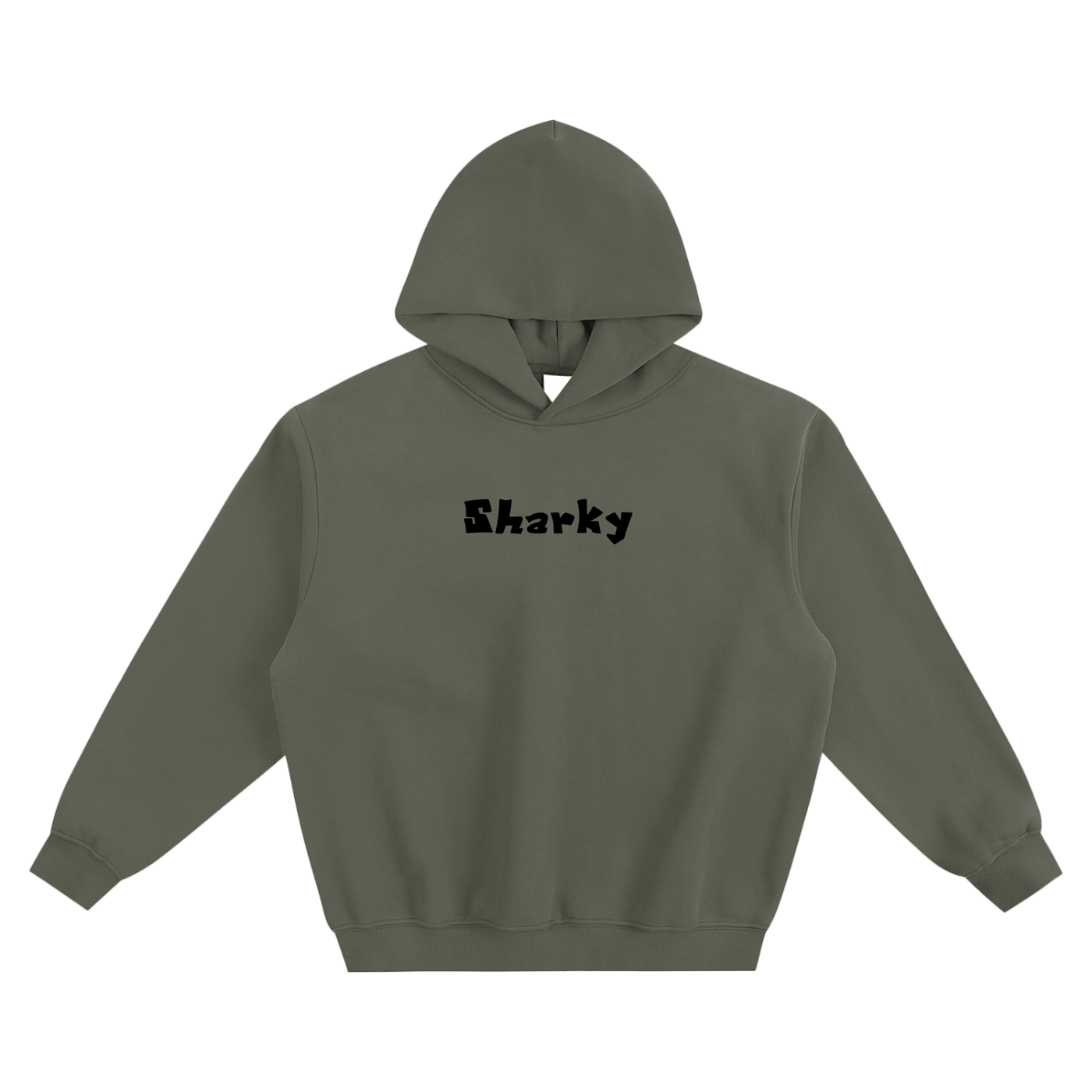 Fleeced Boxy Hoodie - SHARKY
