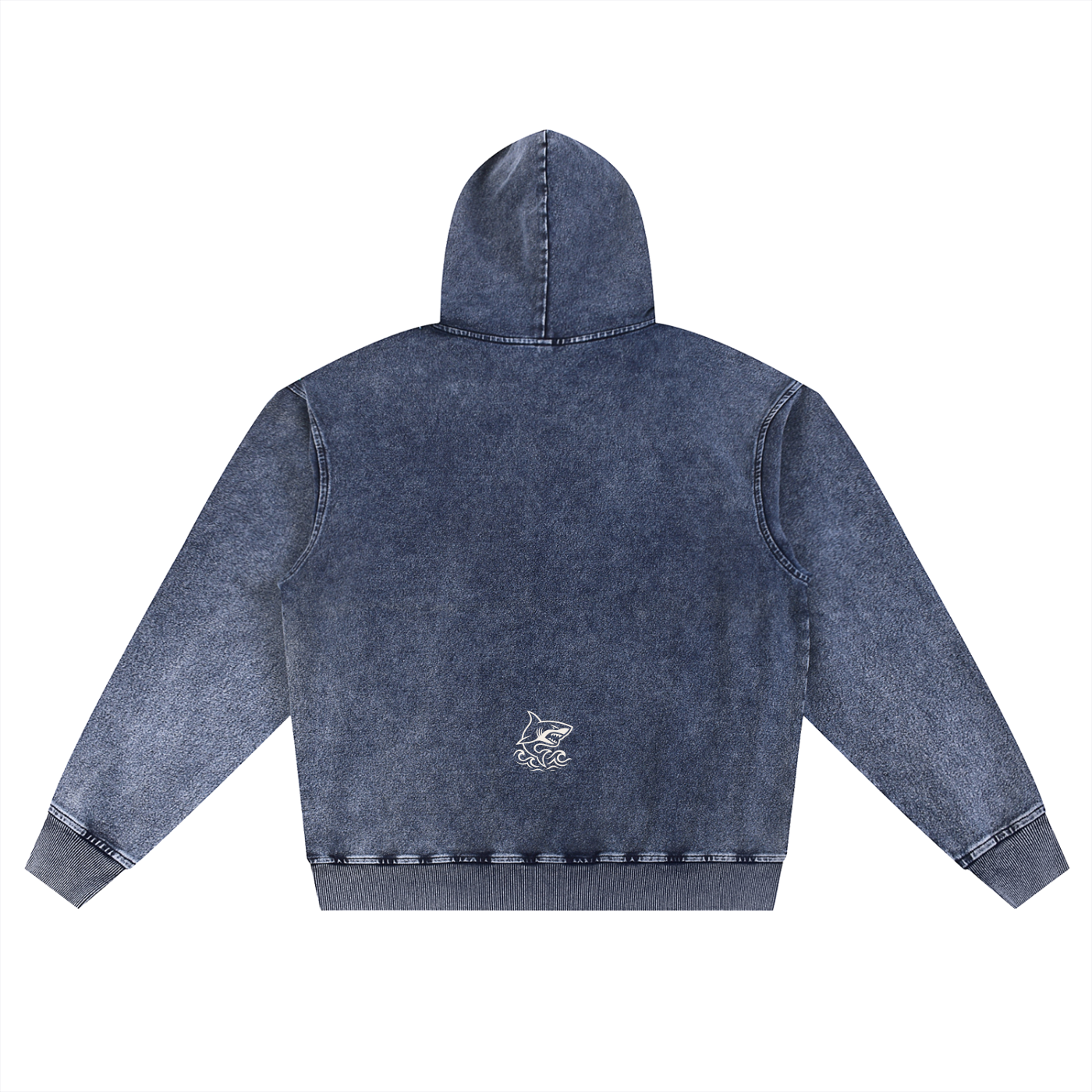Snow Wash Oversized Hoodie - SHARKY