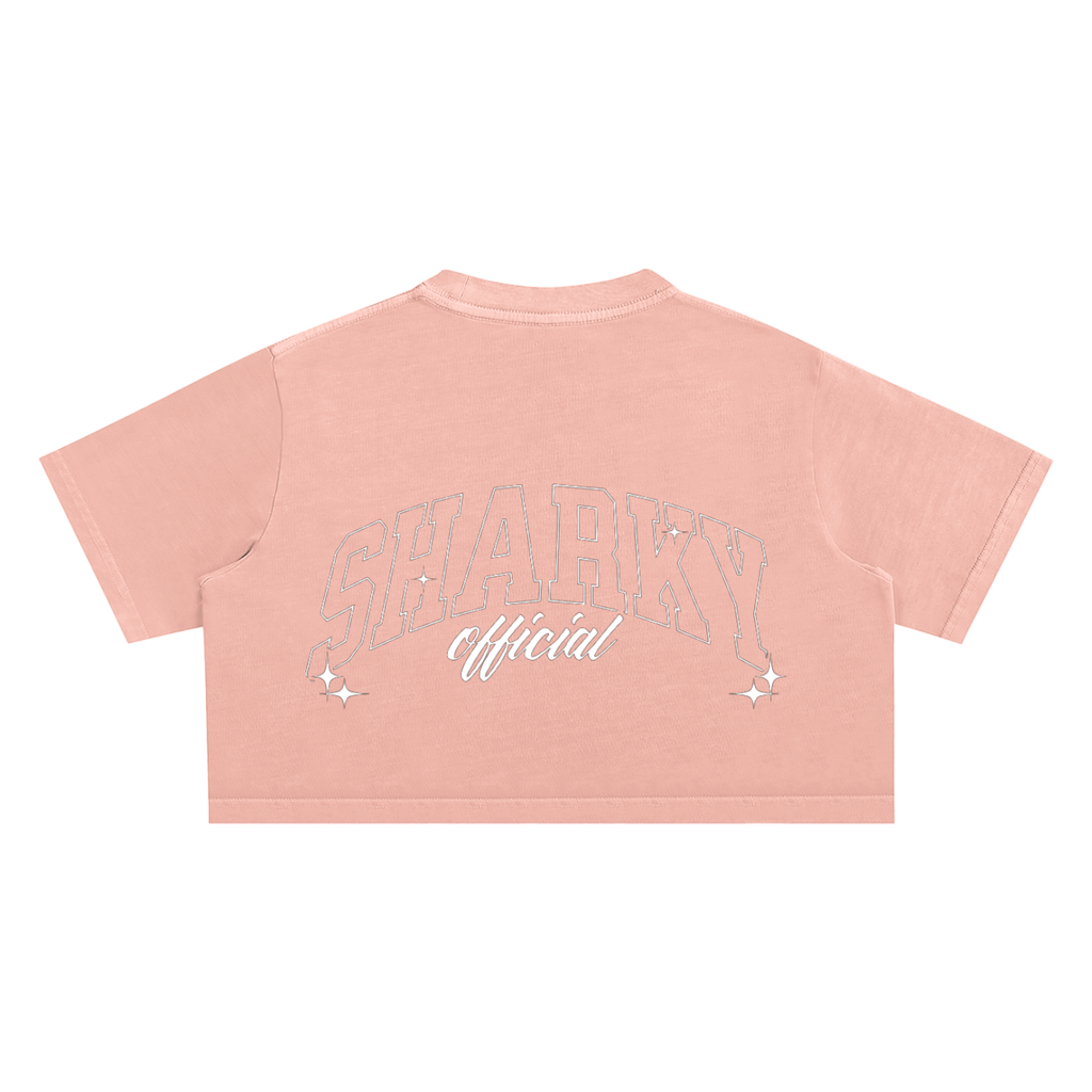 women Snow Washed Crop Top ODMPOD