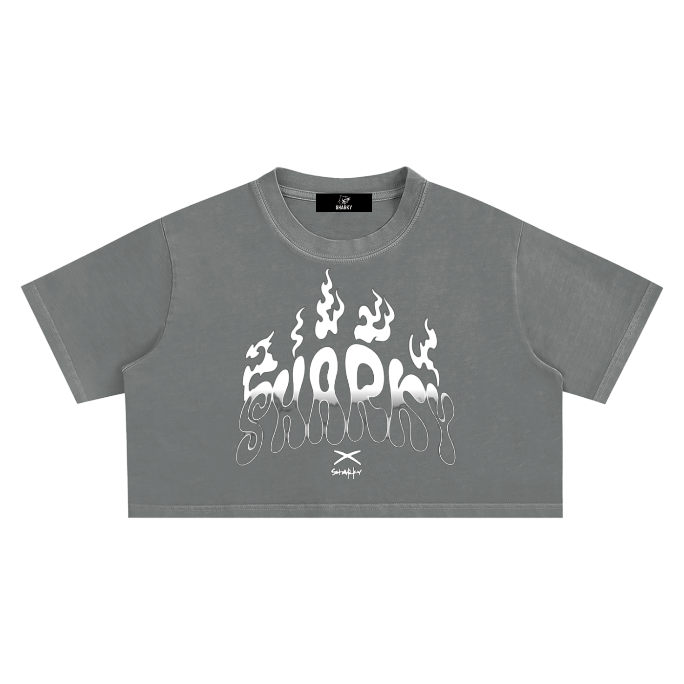 women Snow Washed Crop Top ODMPOD