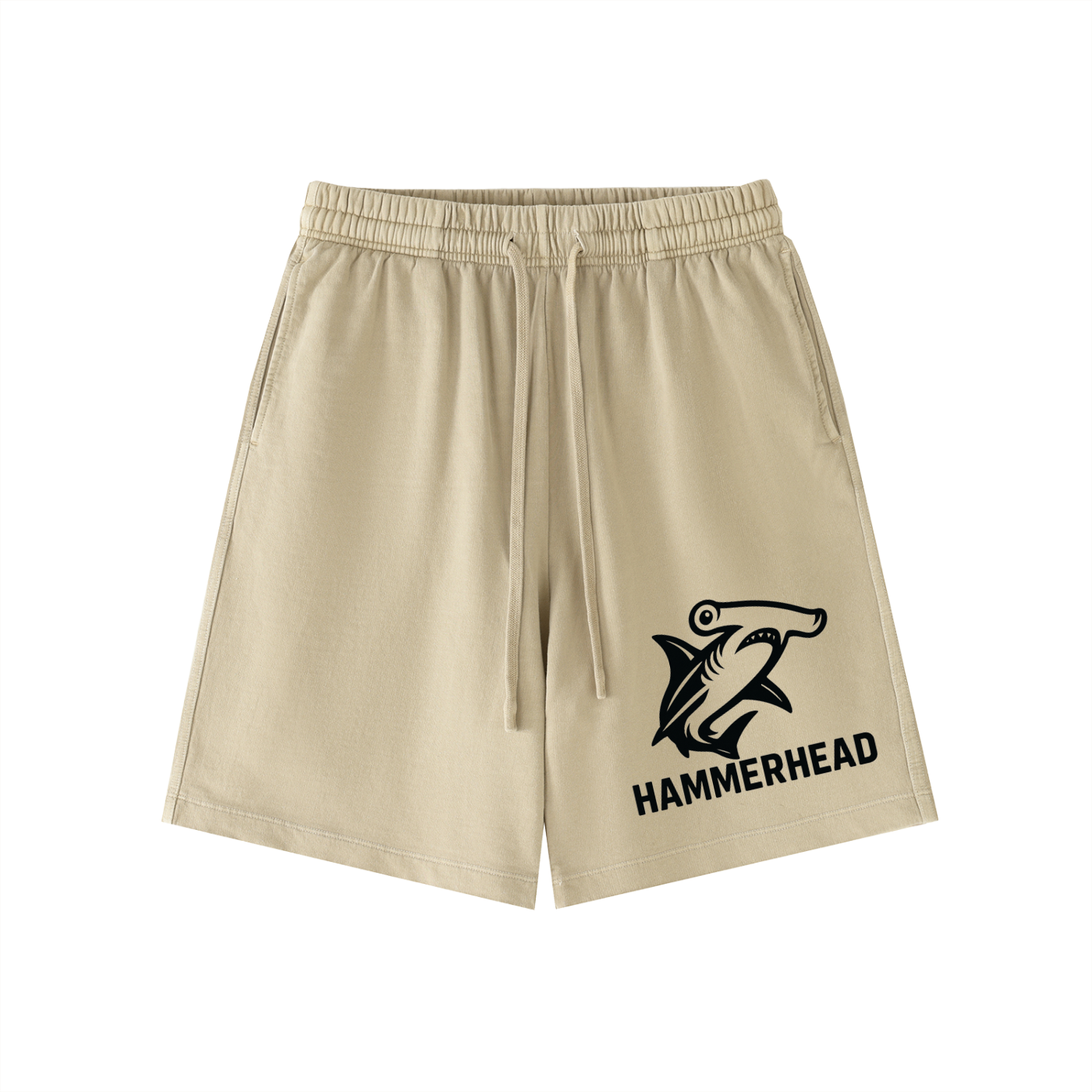 Vintage Wash Cotton Shorts - SHARKY