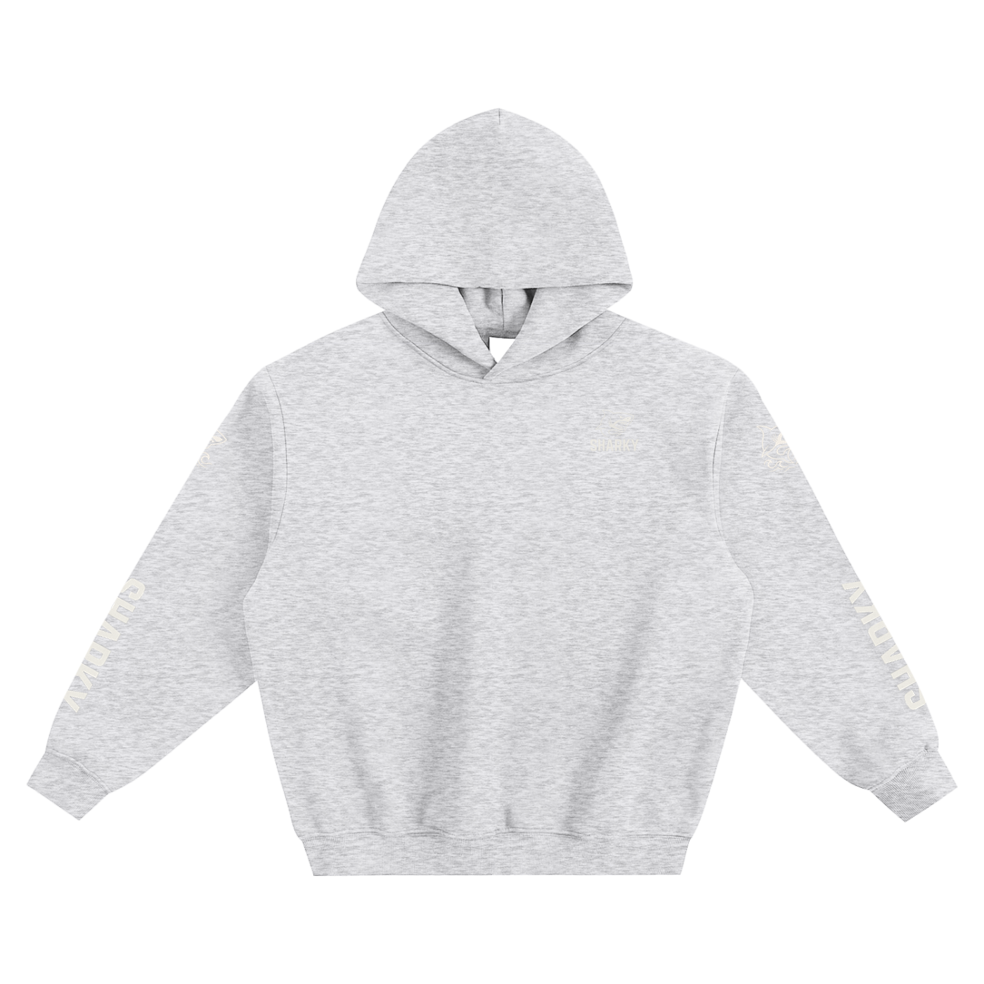 Fleeced Boxy Hoodie - SHARKY