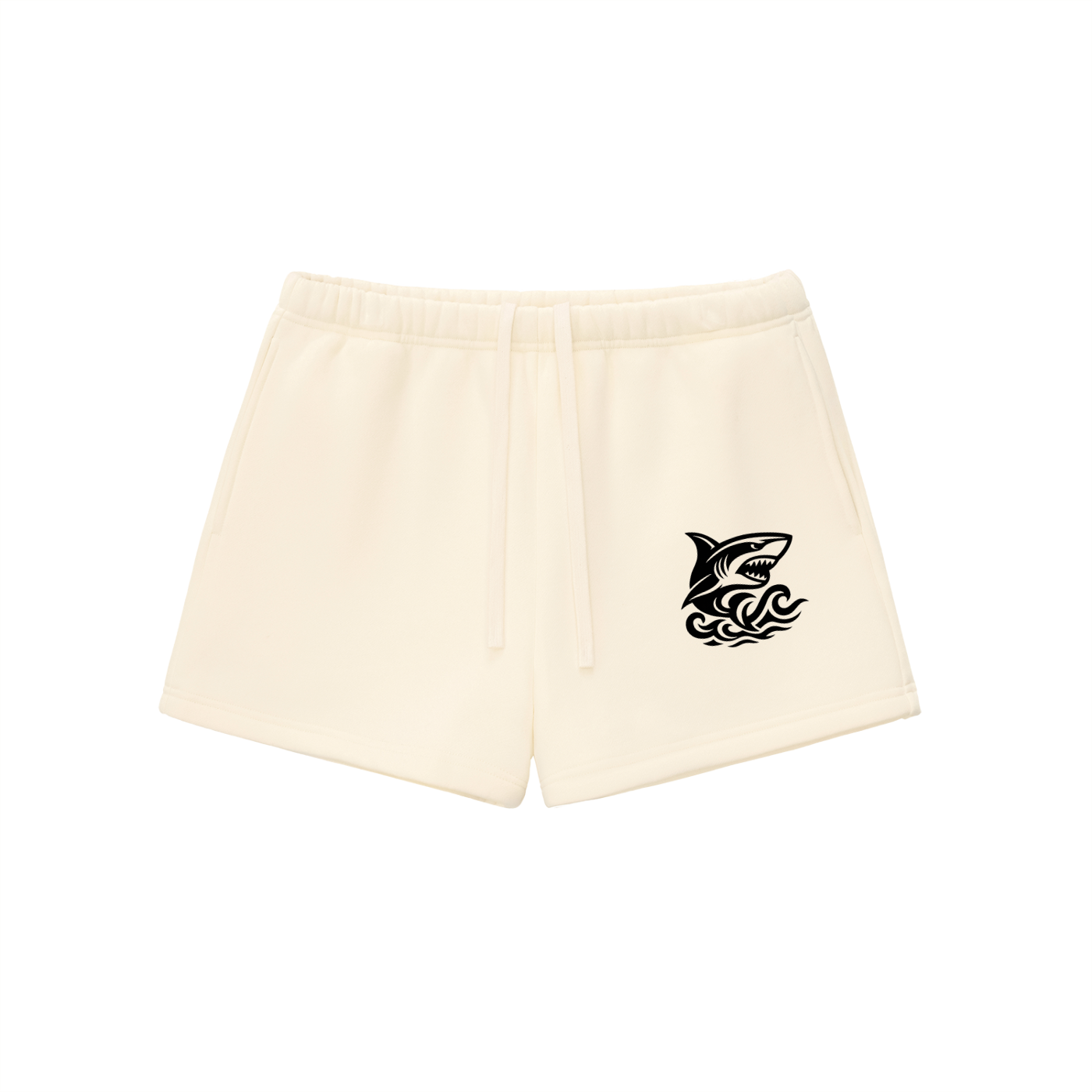 Essential Fleece Drawstring Sweatshorts - SHARKY