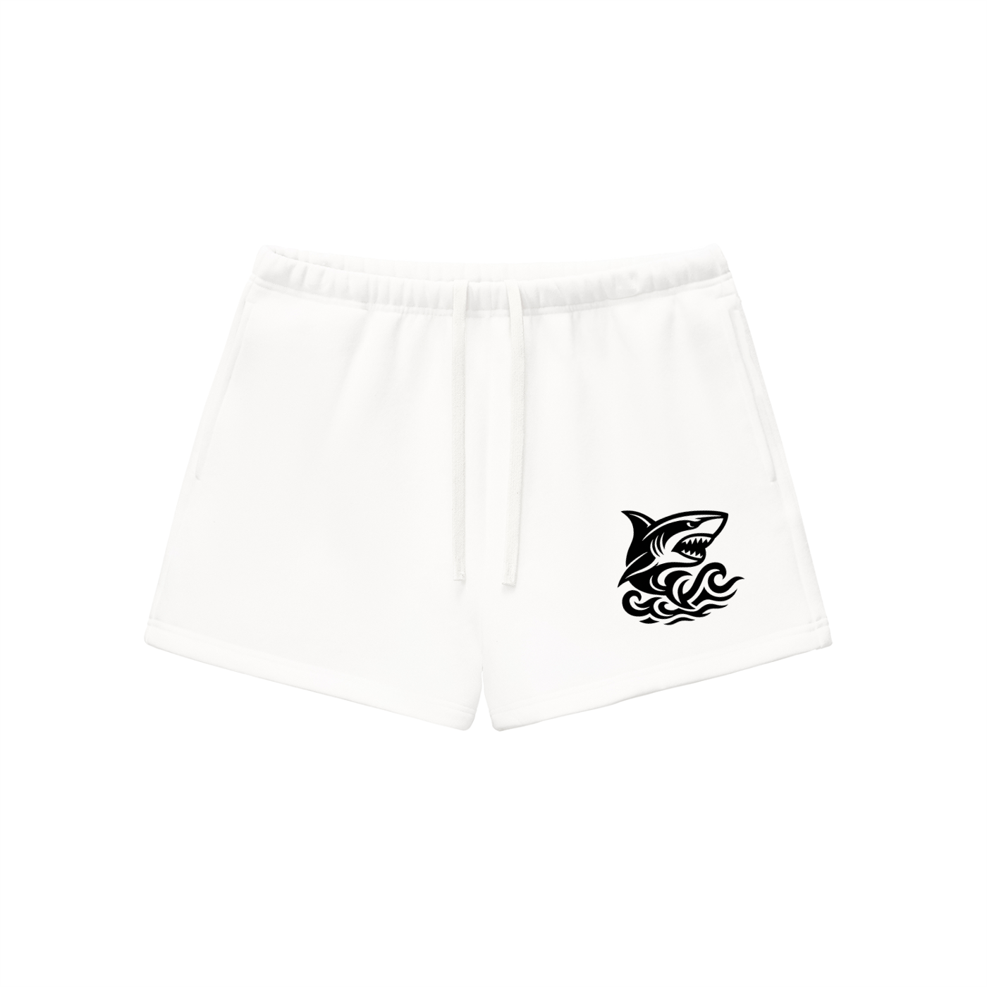 Women's Essential Fleece Drawstring Sweatshorts - SHARKY