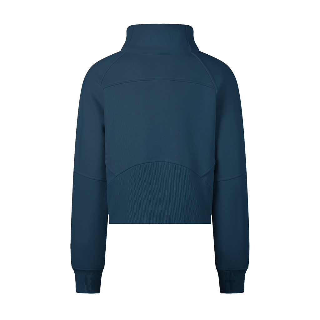 Women's Cropped Half-Zip Sweatshirt - SHARKY