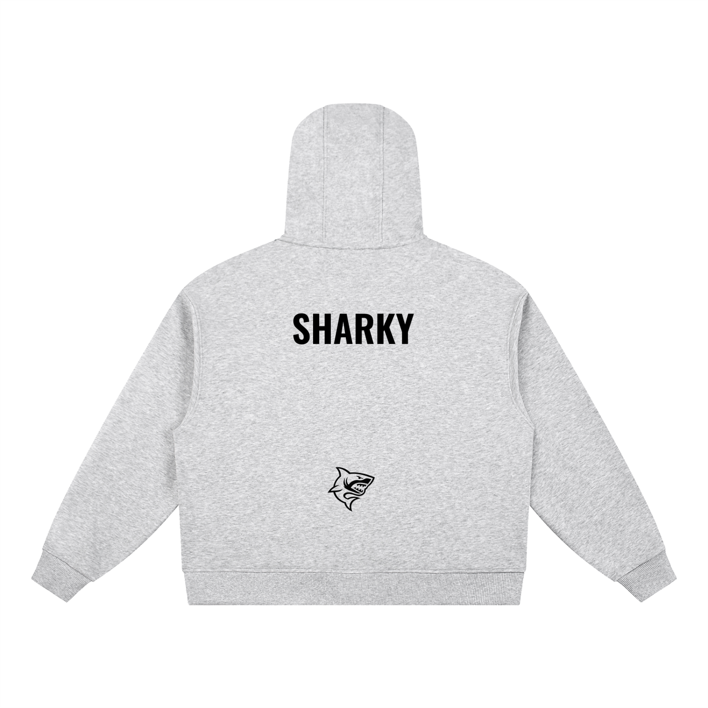 Boxy Button Placket Hoodie ODMPOD