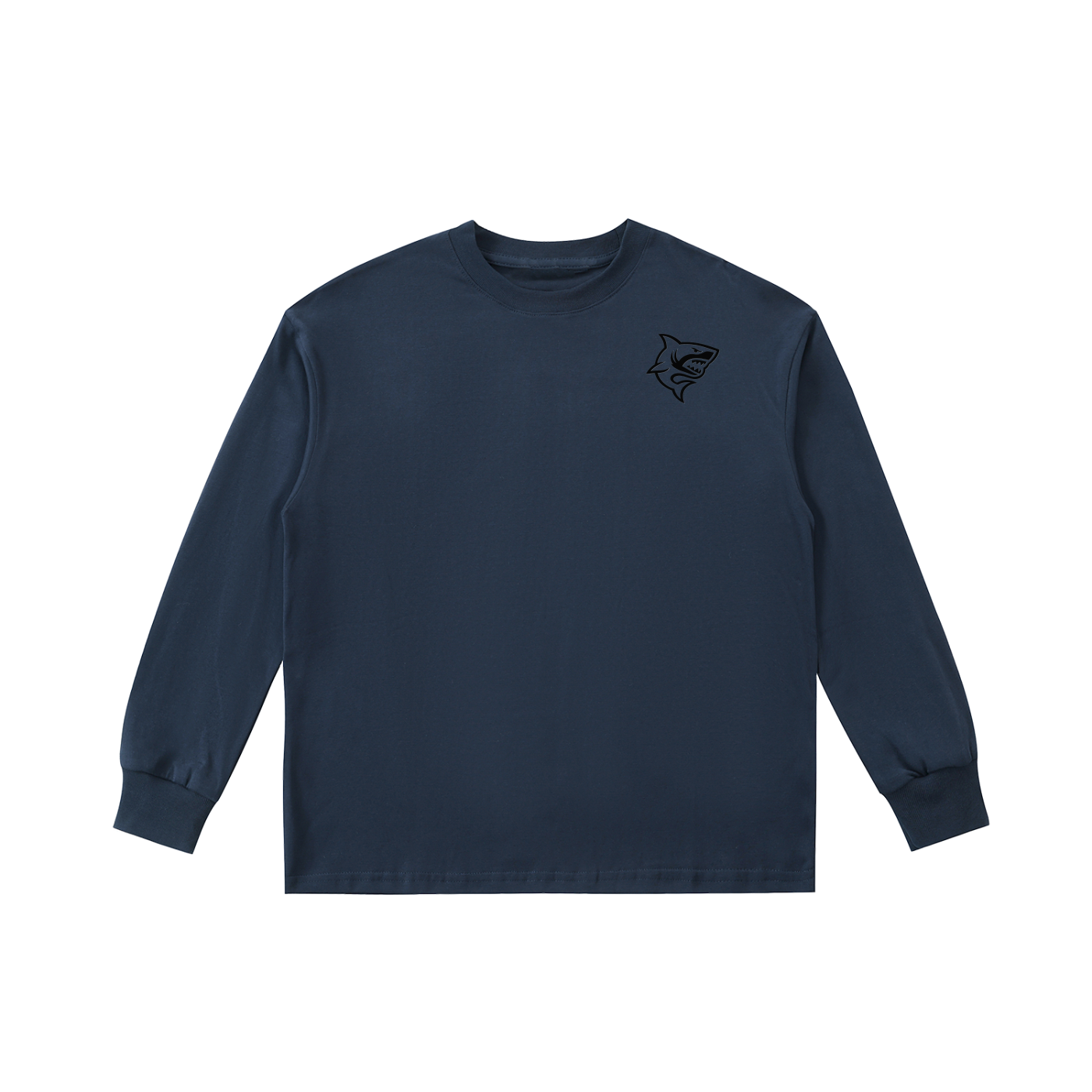 Kids' Quick-Dry Cotton Long-Sleeve Tee - SHARKY