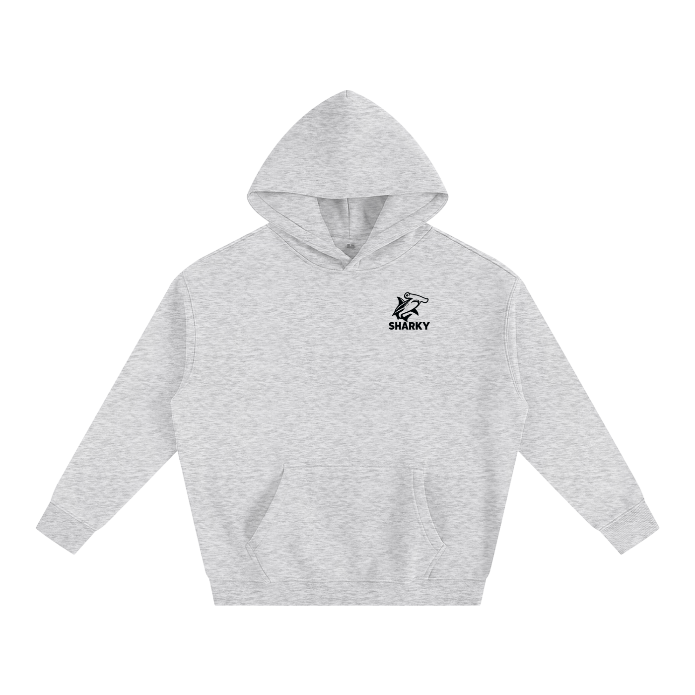 Oversize Fleeced Hoodie - SHARKY