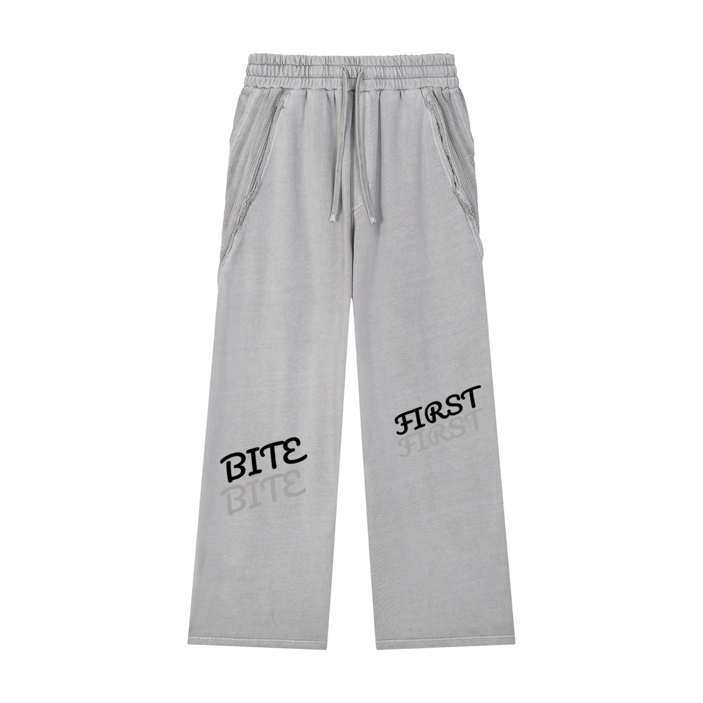 Snow Washed Tape Raw Edge Sweatpants ODMPOD