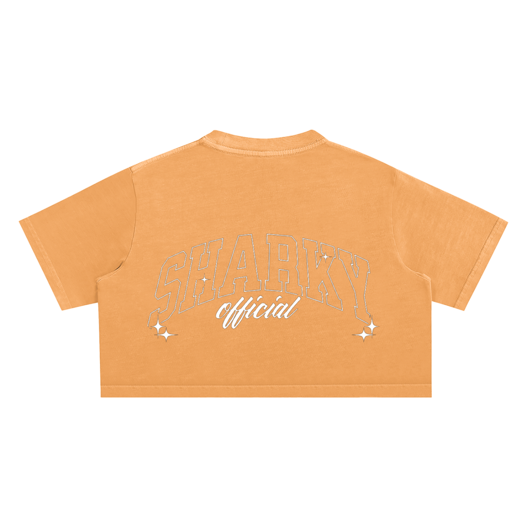 women Snow Washed Crop Top ODMPOD