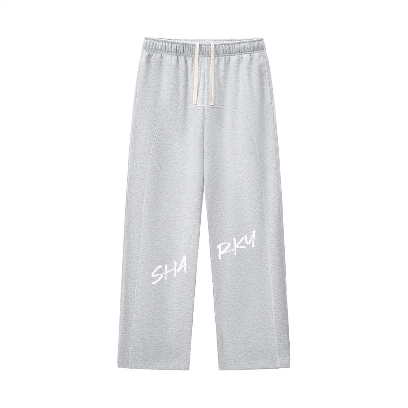 Contrast-Stitched Fleece Sweatpants - SHARKY
