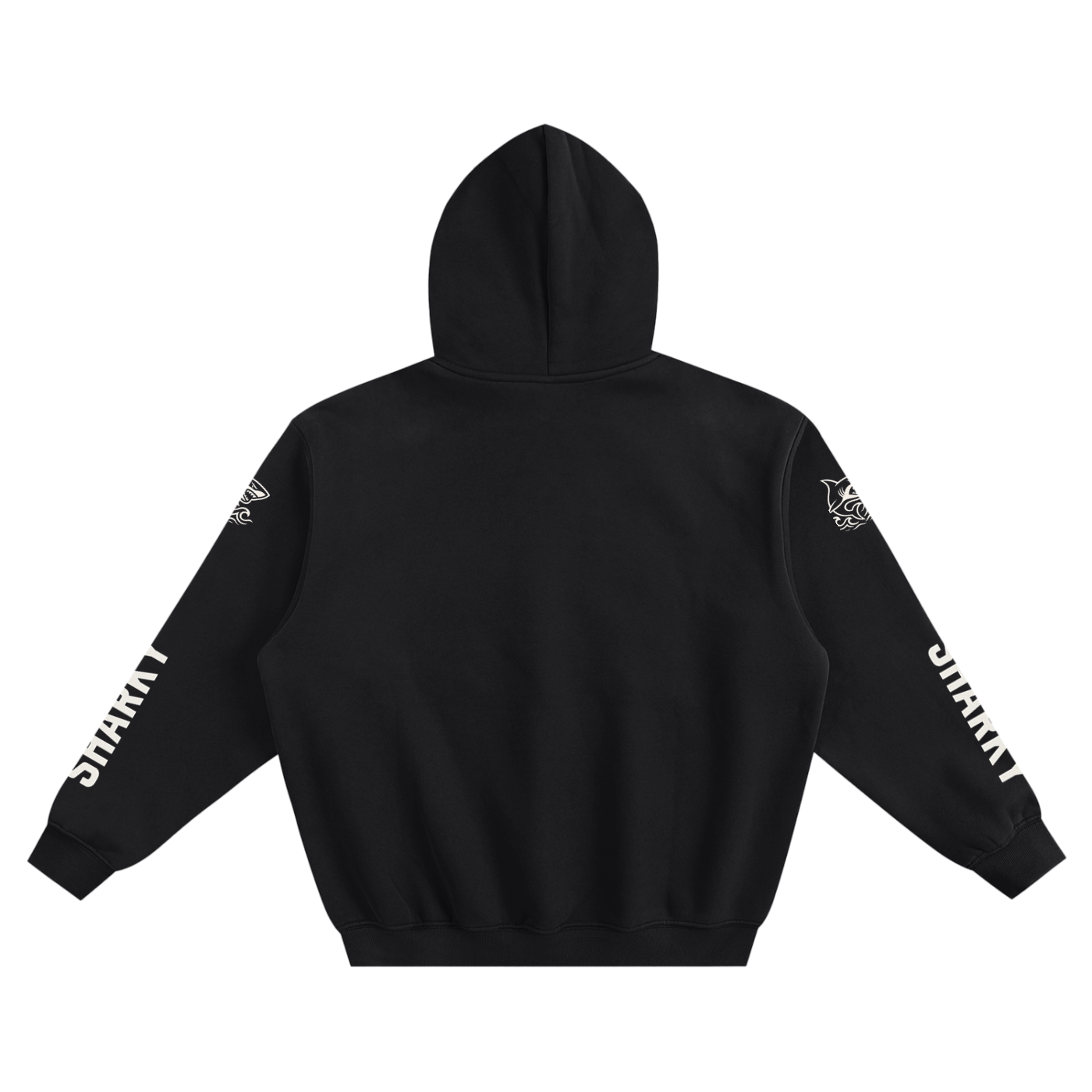 Fleeced Boxy Hoodie - SHARKY