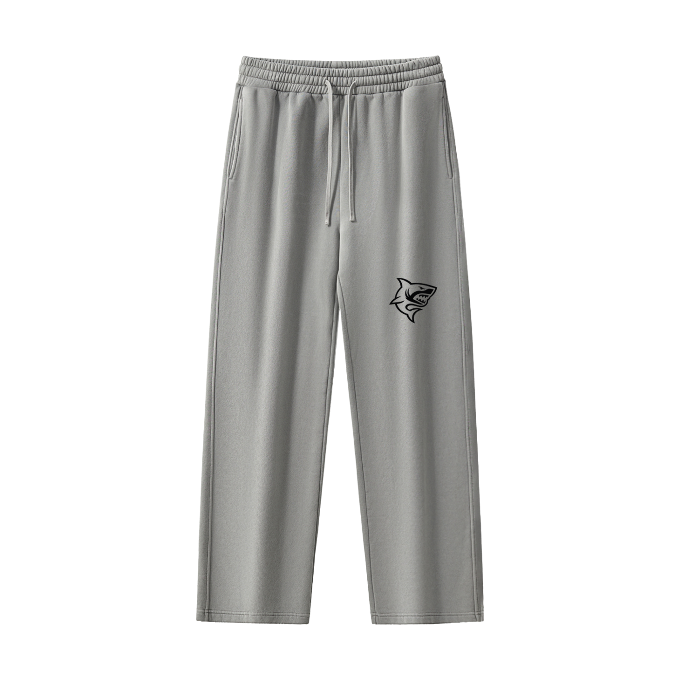 Frayed Enzyme Washed Fleece Sweatpants - SHARKY