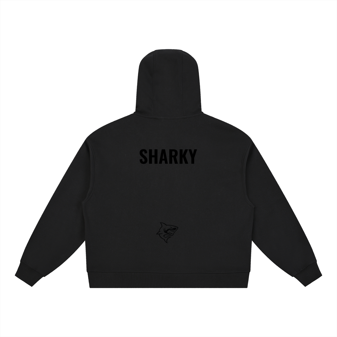 Boxy Button Placket Hoodie ODMPOD